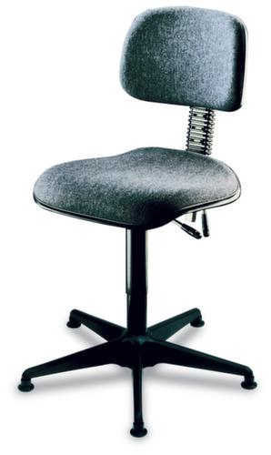 ESD-Arbeitsstuhl, Sitz PU-Schaum mit Stahleinlage schwarz, mit Kunststoffgleiter Standard 1 L