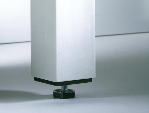 C+P Garderobenschrank Evolo lichtgrau mit 3 Abteilen, Abteilbreite 400 mm Detail 1 L