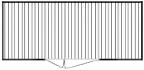 Säbu Verzinkter Großraum-Materialcontainer XXL mit Holzfußboden Technische Zeichnung 1 L