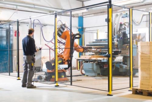 Axelent Wandelement für Maschinen-Schutzgitter, Höhe x Breite 1900 x 250 mm Milieu 2 L