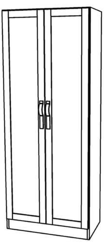 Glastürenschrank Up and Down, 5 Ordnerhöhen Technische Zeichnung 1 L