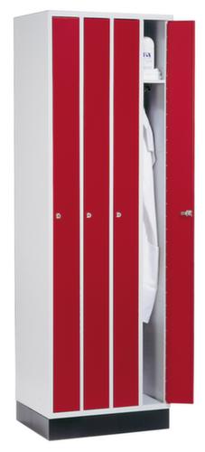 C+P Raumsparschrank Classic mit 4 Abteilen