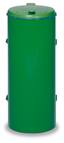 VAR Abfallsammler Kompakt Junior mit Einflügeltür, 120 l, RAL6001 Smaragdgrün Standard 1 L