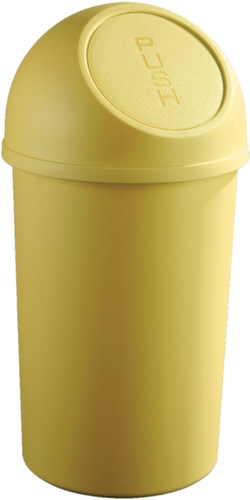 helit Push-Abfallbehälter, 25 l, gelb Standard 1 L