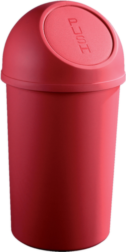 helit Push-Abfallbehälter, 25 l, rot Standard 1 L