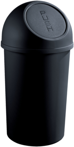 helit Push-Abfallbehälter, 25 l, schwarz Standard 1 L
