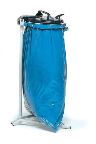 fetra Müllsackständer, für 120-Liter-Säcke, RAL7035 Lichtgrau, Deckel schwarz Milieu 1 L