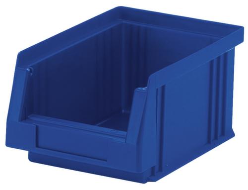 Lakape Stapelbarer Sichtlagerkasten Eco rollenbahngeeignet, blau, Tiefe 164 mm, Polypropylen Standard 1 L