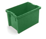 Drehstapelbehälter, grün, Inhalt 65 l Standard 1 L