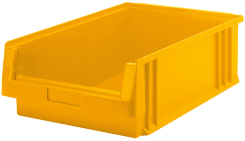 Lakape Stapelbarer Sichtlagerkasten Eco rollenbahngeeignet, gelb, Tiefe 500 mm, Polypropylen Standard 1 L