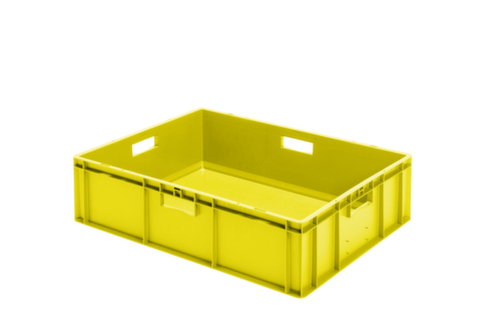Lakape Euronorm-Stapelbehälter Favorit Wände + Boden geschlossen, gelb, Inhalt 78 l