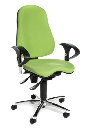 Topstar Bürodrehstuhl Sitness 10 mit Permanentkontakt-Mechanik, apfelgrün Standard 3 L