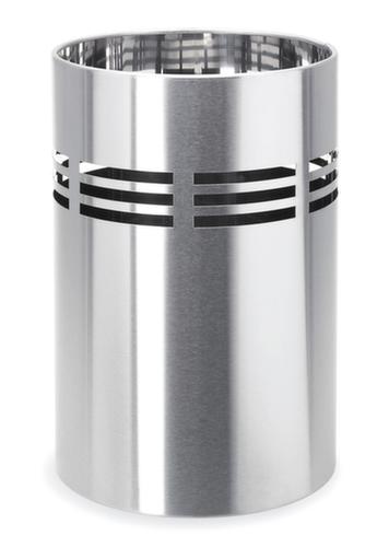 Blomus Edelstahl-Schirmständer pure home WORK Slice mit Streifenlochung, Höhe x Ø 375 x 250 mm Standard 1 L