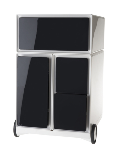 Paperflow Rollcontainer easyBox mit HR-Auszug, 3 Schublade(n), weiß/schwarz Standard 1 L