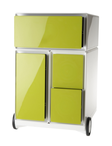 Paperflow Rollcontainer easyBox mit HR-Auszug, 3 Schublade(n), weiß/grün Standard 1 L