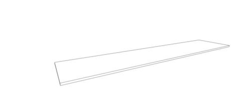 Quadrifoglio Abdeckplatte T45 für Büroschrank/-regal, Breite x Tiefe 2150 x 450 mm Technische Zeichnung 1 L
