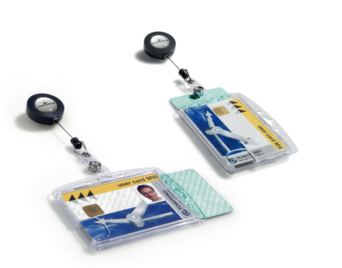 Durable Hartbox für Ausweis, transparent Standard 3 L