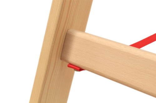 Hymer Sprossenstehleiter aus Holz Detail 4 L