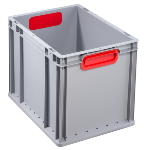 Allit Euronorm-Stapelbehälter Eco, grau/rot, Länge x Breite 400 x 300 mm Standard 1 L