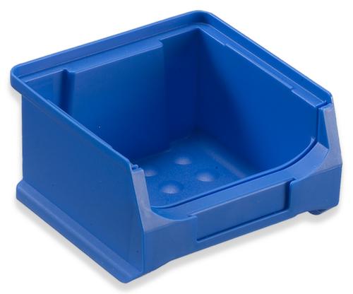 Sichtlagerkasten Grip mit Noppenboden, blau, Tiefe 100 mm, Polypropylen Standard 1 L