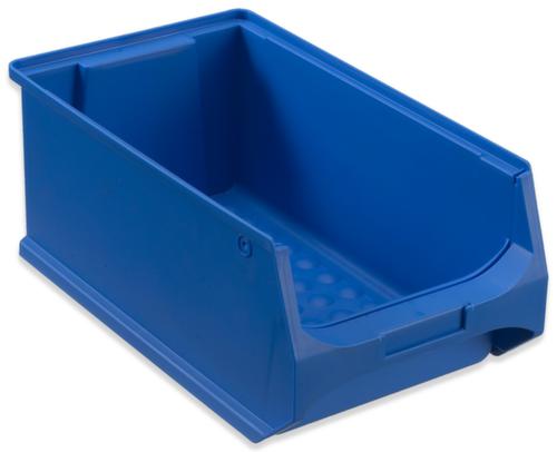 Sichtlagerkasten Grip mit Noppenboden, blau, Tiefe 350 mm, Polypropylen Standard 1 L