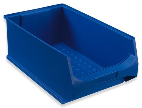 Sichtlagerkasten Grip mit Noppenboden, blau, Tiefe 500 mm, Polypropylen Standard 1 L