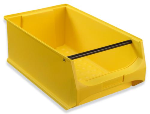 Sichtlagerkasten Grip mit Noppenboden, gelb, Tiefe 500 mm, Polypropylen Standard 1 L