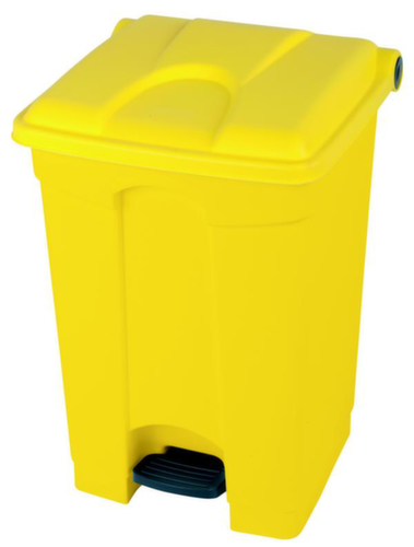 Tretabfallbehälter, 70 l, gelb, Deckel gelb