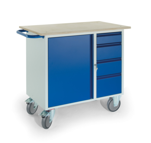 Rollcart Tisch- und Schrankwagen mit Schrank und Schubladen Standard 1 L