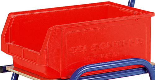 Rollcart Sichtlagerkasten, rot, Tiefe 500 mm Standard 1 L