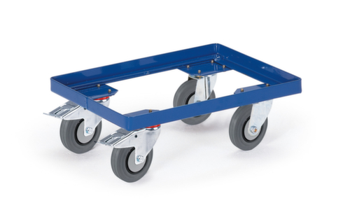 Rollcart Kastenroller mit offenem Winkelrahmen, Traglast 250 kg, TPE-Bereifung Standard 1 L