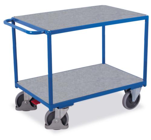 VARIOfit Tischwagen mit Zink/MDFetagen 1200x800 mm, Traglast 500 kg, 2 Etagen Standard 1 L