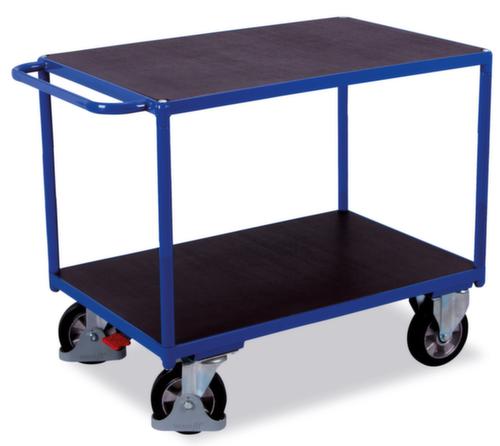 VARIOfit Tischwagen mit rutschfesten Etagen 1195x800 mm, Traglast 1000 kg, 2 Etagen Standard 1 L