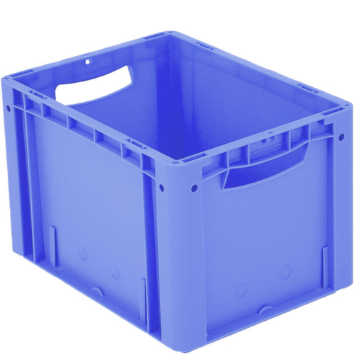 Euronorm-Stapelbehälter Ergonomic, blau, Inhalt 24 l Standard 2 L
