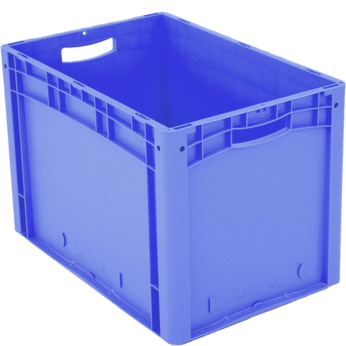 Euronorm-Stapelbehälter mit Doppelboden, blau, Inhalt 79 l Standard 2 L