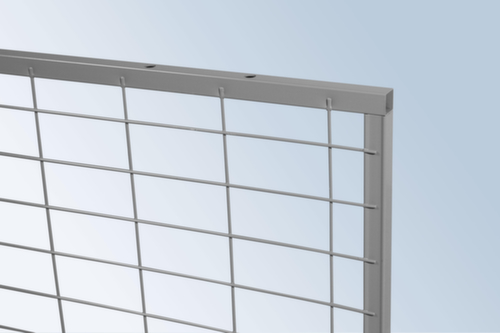 TROAX Wand-Aufsatzelement Standard für Trennwandsystem, Breite 700 mm Detail 1 L