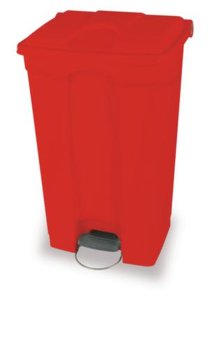 Tretabfallbehälter, 90 l, rot, Deckel rot Standard 1 L