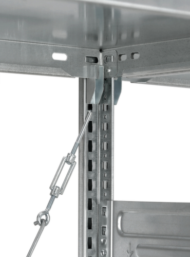 hofe System-Steckregal in mittelschwerer Bauart, Höhe x Breite x Tiefe 3000 x 1010 x 635 mm, 7 Böden Detail 1 L