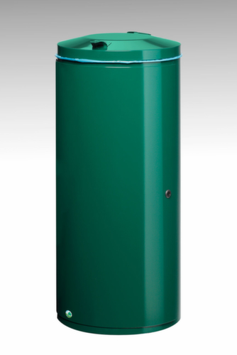 Abfallsammler mit Tür, 120 l, RAL6005 Moosgrün Standard 1 L