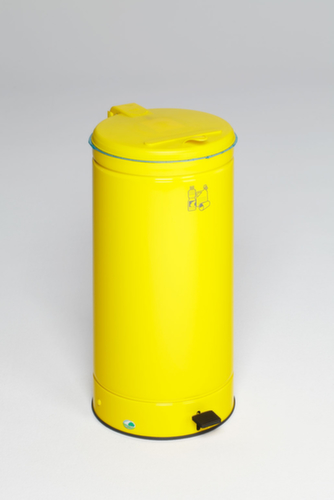 VAR Abfallbehälter GVA mit Fußpedal, 66 l, gelb Standard 1 L