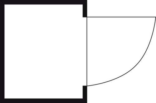Säbu Mehrzweck- und WC-Box Technische Zeichnung 1 L
