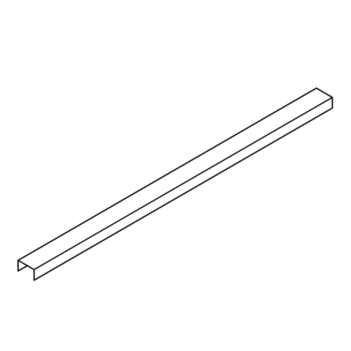 Verbindungsprofil für Flach-Bodenwanne, Länge 470 mm Technische Zeichnung 1 L