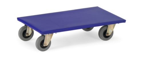 fetra Transportroller mit rutschfester Ladefläche, Traglast 250 kg, Vollgummi-Bereifung Standard 1 L