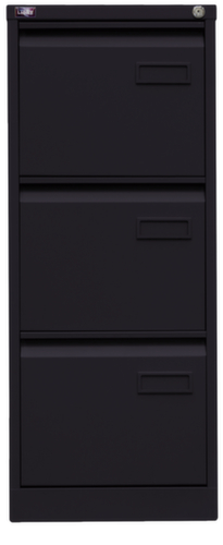 Bisley Hängeregistraturschrank Light, 3 Auszüge, schwarz/schwarz Standard 2 L