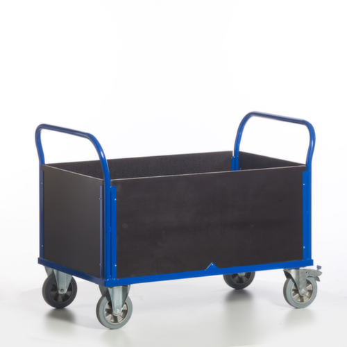 Rollcart Vierwandwagen mit rutschsicherer Ladefläche, Traglast 1200 kg, Ladefläche 1200 x 770 mm Standard 7 L