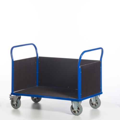 Rollcart Dreiwandwagen mit rutschsicherer Ladefläche, Traglast 1200 kg Standard 2 L