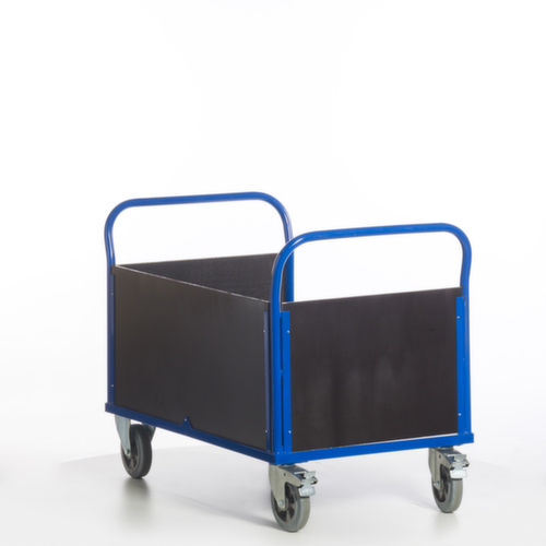 Rollcart Dreiwandwagen mit rutschsicherer Ladefläche, Traglast 1200 kg Standard 9 L