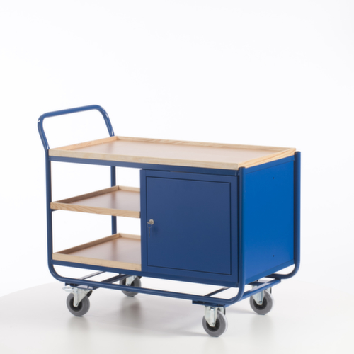 Rollcart Tisch- und Schrankwagen mit Holzarbeitsplatte Standard 2 L