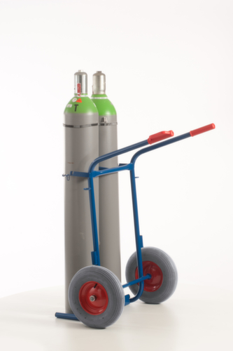 Rollcart Flaschenkarre, für 2x40/50 l Flasche, Luft-Bereifung Standard 4 L