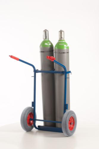 Rollcart Flaschenkarre, für 2x40/50 l Flasche, Luft-Bereifung Standard 7 L